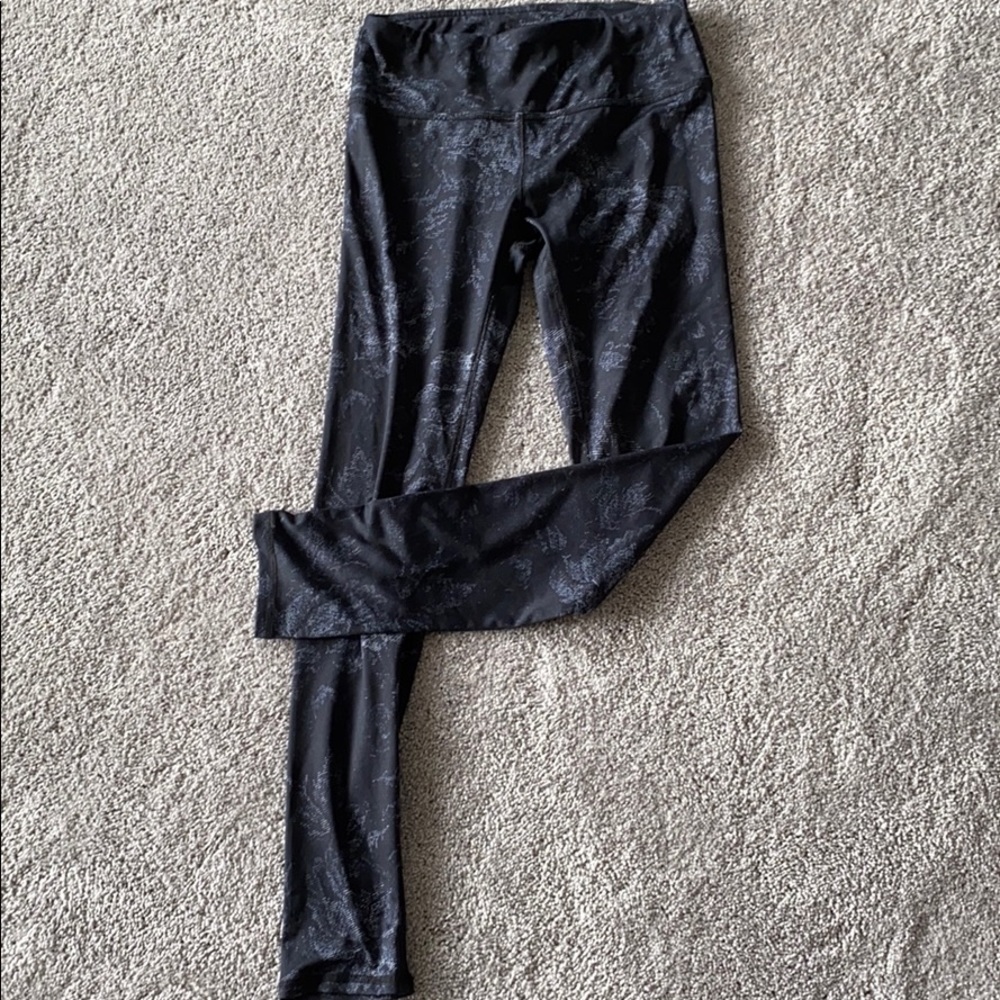 Brush stroke ankle leggings